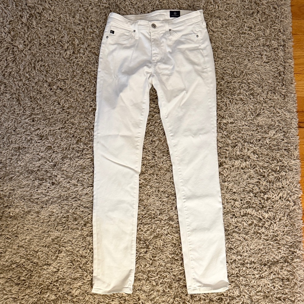 Ag Adriano Goldschmied Women’s The Prima White Skinny Jeans